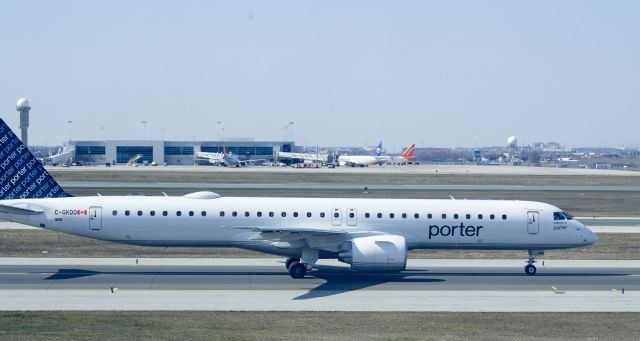 EMBRAER 195 (C-GKQO) - From inside terminal 3