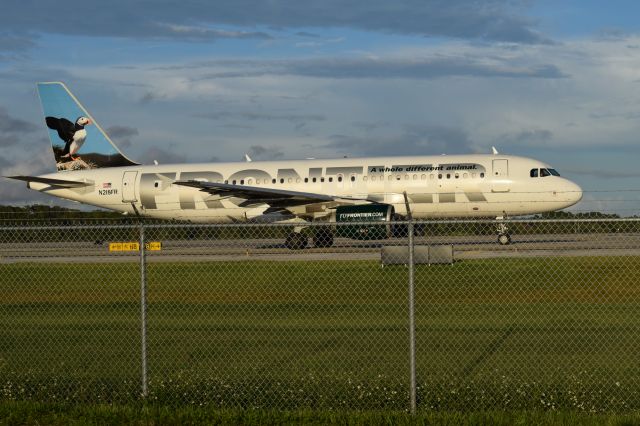 Airbus A320 (N218FR) - C/N 1615 Preparing for departure KMCO-KORD 19SEPT15