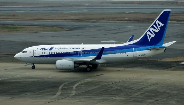 Boeing 737-700 (JA10AN) - Taxing at FUK(Fukuoka-Japan) 2016/01/27br /from International Terminal.