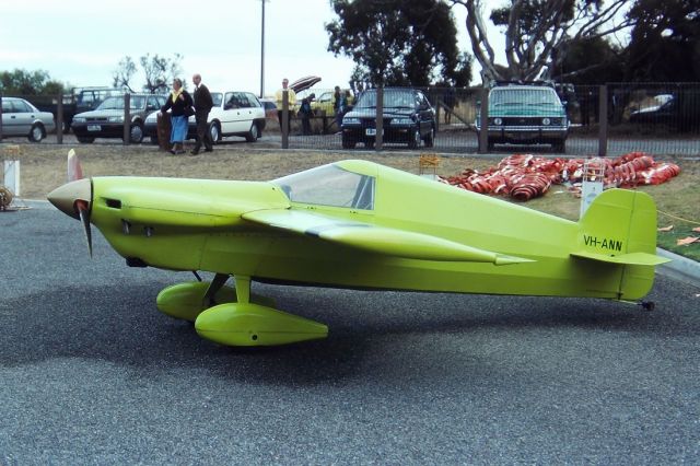 Embraer 170/175 (VH-ANN) - CASSUTT 3M RACER - REG : VH-ANN (CN V39) - GOOLWA SA. AUSTRALIA - YGWA (8/5/1993)35MM SLIDE CONVERSION USING A LIGHTBOX AND A NIKON L810 DIGITAL CAMERA IN THE MACRO MODE.