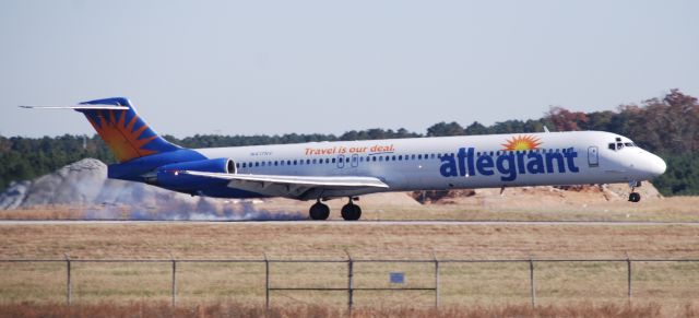 McDonnell Douglas MD-83 (N417NV) - What may possibly be my last shot of an Allegiant MD-80 at GSP.  They are all slated for retirement in the next week!  Taken November 21 2018.