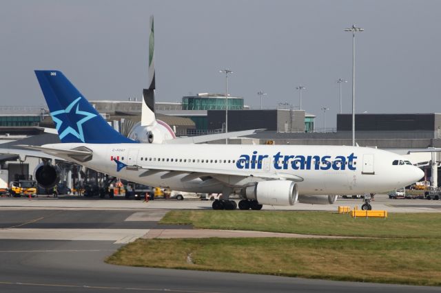 C-FDAT — - Taxiing out to the runway, to depart from Manchester Airport.