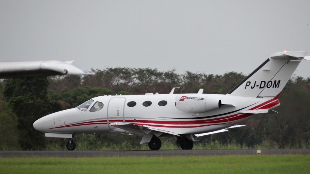 Cessna Citation Mustang (PJ-DOM) - September 30, 2017.br /Tail # PJ-DOM at Guadeloupe Pôle Caraïbes.