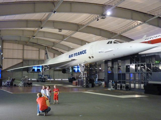 Aerospatiale Concorde (F-BTSD) - A Concorde on display at the Le Bourget Air and Space Museum, Paris.  Air France F-BTSD.