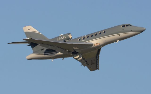 Dassault Falcon 50 (LX-LXL) - 02/03/2014br /Take-off 09 for EGHI