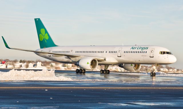 Boeing 757-200 (EI-LBR) - Aer Lingus B757-2Q8 @ KBOS Logan Airport on FlightAware.Com !