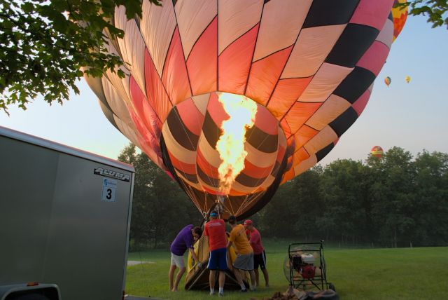 — — - Indianola Balloon Classic taking of just south of the balloon field.