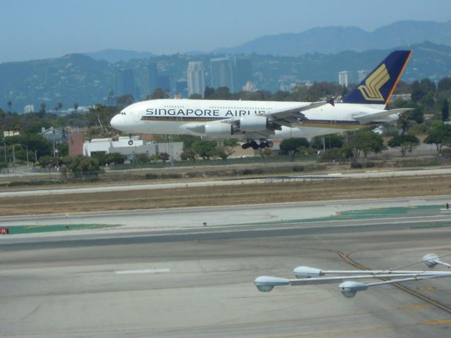 Airbus A380-800 — - SINGAPORE AIRLINERS A380-861 LAX