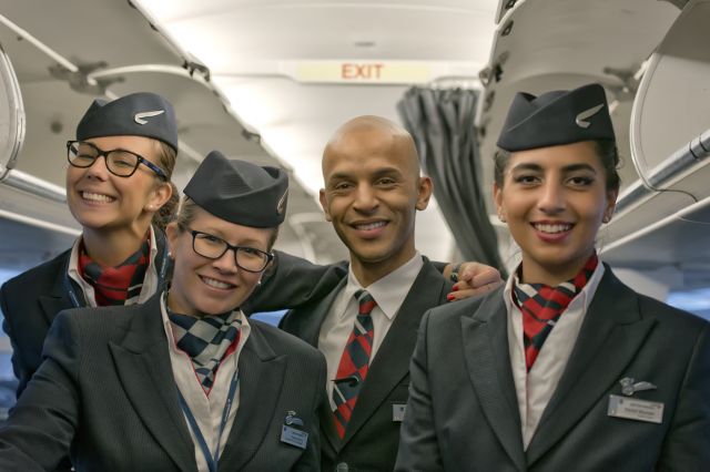 Airbus A320 (G-EUYN) - 29th Oct., 2016: Flight BA 857 operating from Prague to London Heathrow ends in smiles.