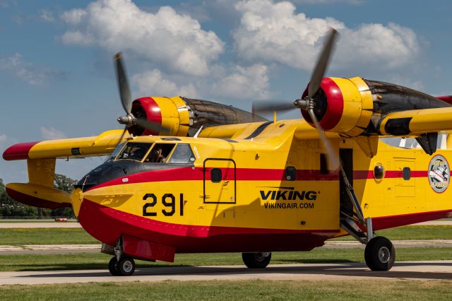 Canadair CL-215 (C-GBPD) - A Viking Air CL-215 taxis back after a demo at EAA Airventure 2019.