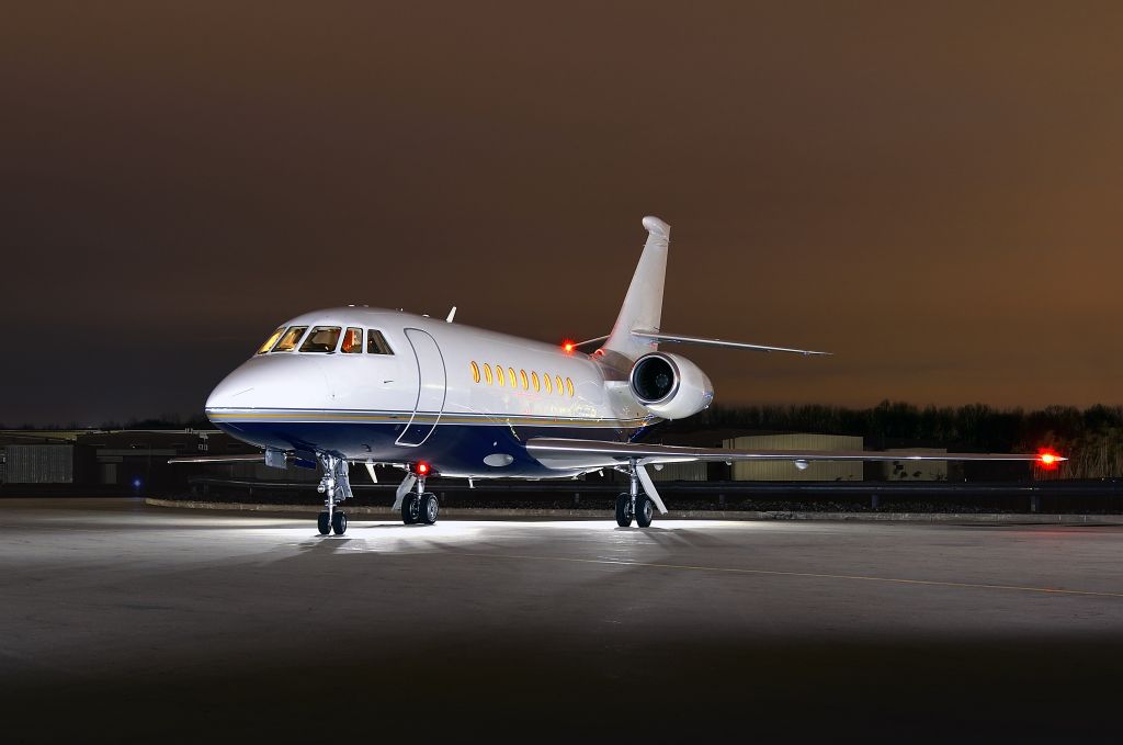 Diamond DA-20 (N18MV) - One of three identical Falcon 2000's for charter at Short Hills Aviation