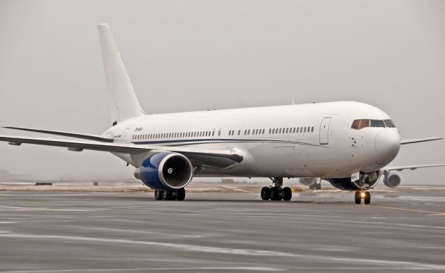 BOEING 767-300 (ZS-NEX) - NEXUS charter inbound to North Cargo from STN