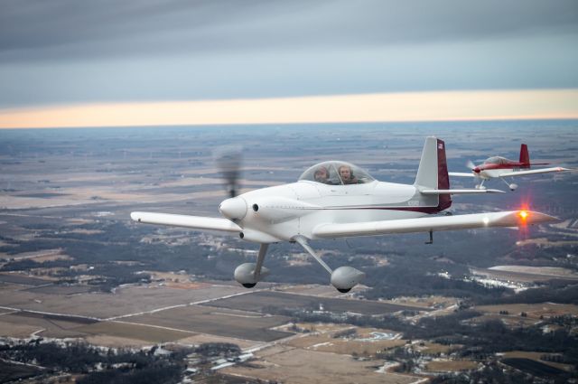 Vans RV-4 (N259RD) - RV4 formation with RV9 over Ames, IA. Photo Copyright Dylan Clements, dclements.com