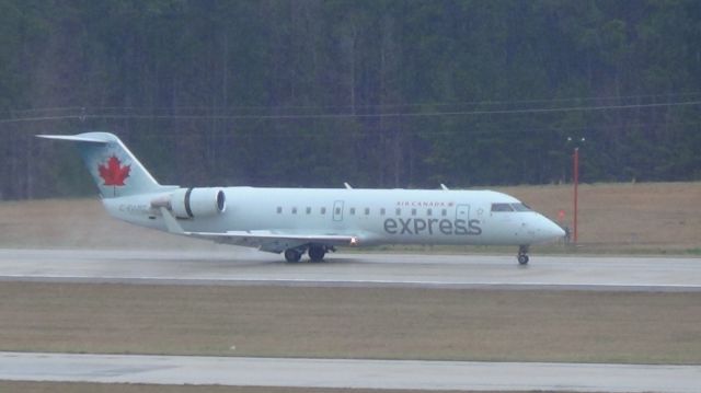 Canadair Regional Jet CRJ-100 (C-FWRT) - Air Canada 7317 arriving from Toronto at 3:12 P. M.    Taken March 19, 2015.