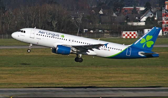 Airbus A320 (EI-DEO) - During take off at DUS / EDDL on  feb. 14th 2023