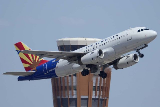 Airbus A319 (N826AW) - US Airways Airbus A319-132 N826AW Arizona first flew as D-AVYO on June 27, 2001. Its construction number is 1534. It was delivered to America West on July 6, 2001. It was transferred to US Airways on May 8, 2007.