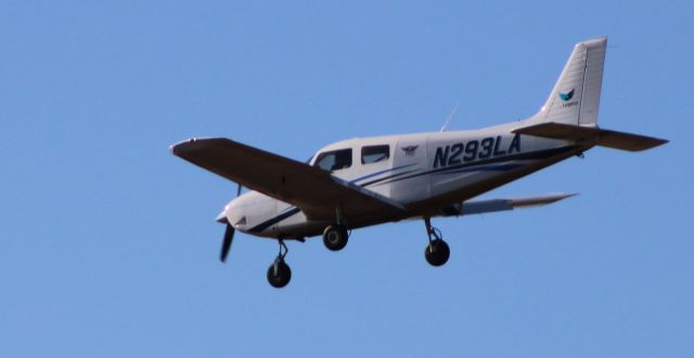 Piper Cherokee (N293LA) - On short final is this 2021 Piper Cherokee PA-28-181 Pilot 100i in the Winter of 2022.