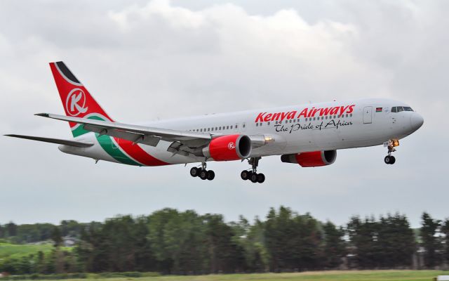 5Y-KYW — - kenya airways 767 5y-kyw about to land at shannon 3/6/14.