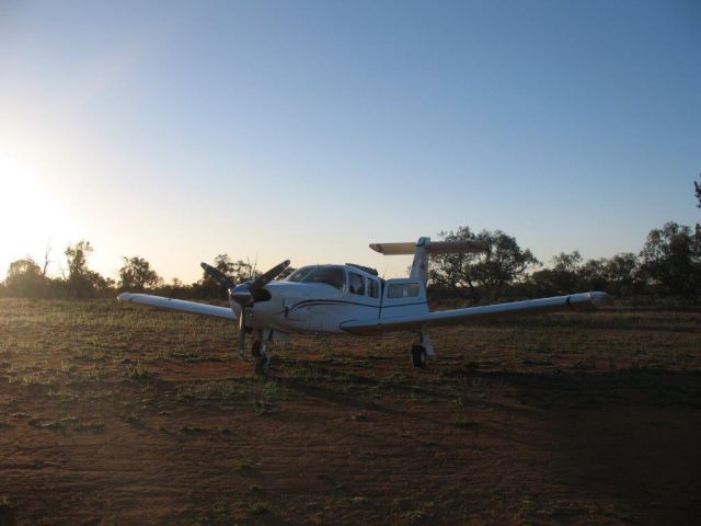 Piper Saratoga (VH-MNV) - Lake Mungo