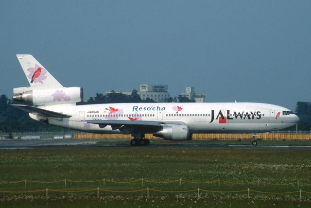 McDonnell Douglas DC-10 (JA8539) - Departure at Narita Intl Airport Rwy16R on 2003/06/06 " Resocha c/s "