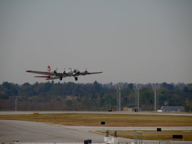 Boeing B-17 Flying Fortress (N5107N) - The Experimental Aircraft Associations restored B-17, "Aluminum Overcast" takes-off on a demonstration flight from Blue Grass airport (KLEX)....