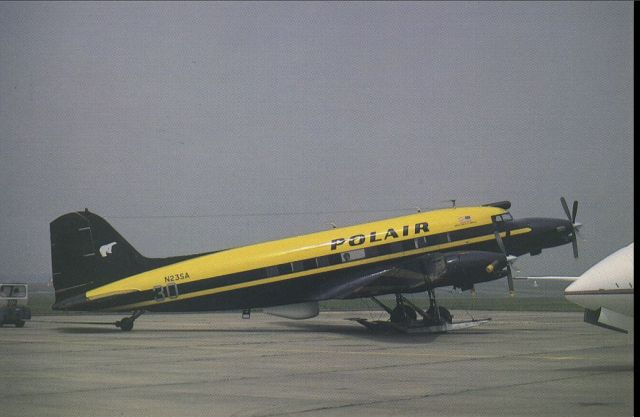 Douglas DC-3 (turbine) (N23SA) - scanned from postcardbr /Polair