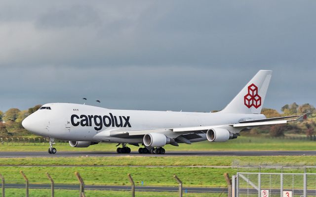 Boeing 747-400 (LX-ECV) - cargolux b747-4 lx-ecv dep shannon 7/10/17.