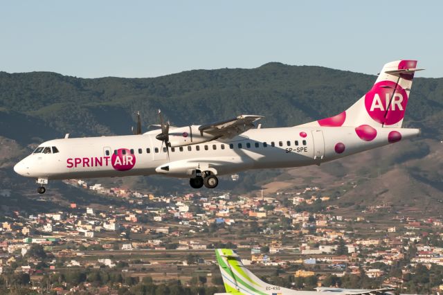 ATR ATR-72 (SP-SPE) - TENERIFE NORTEbr /06/09/2016