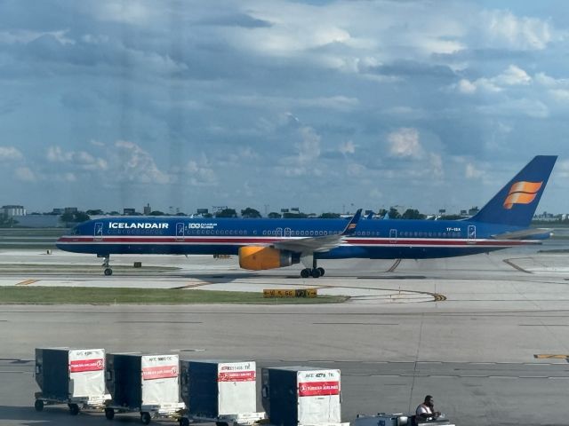 BOEING 757-300 (TF-ISX) - Inside terminal 5 plane spotting