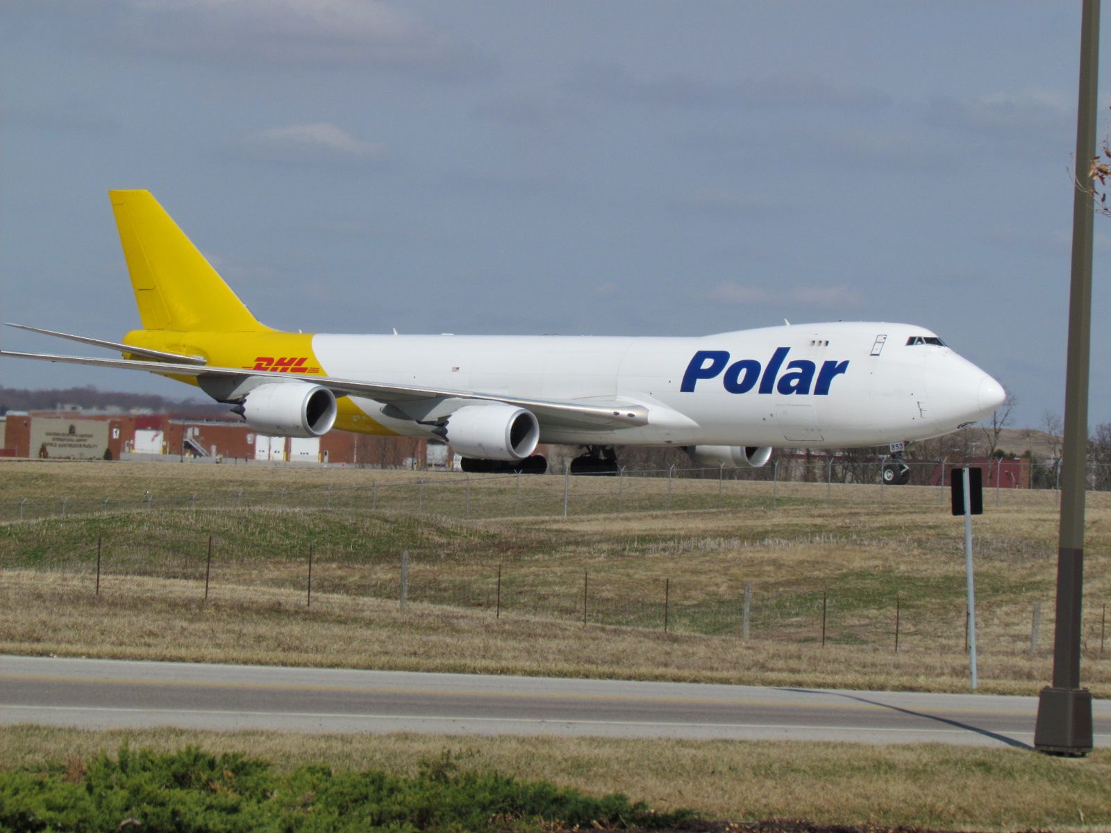 BOEING 747-8 (N853GT) - Taken on 03/23/2014 from the DHL parking lot