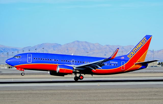 BOEING 737-300 (N389SW) - N389SW Southwest Airlines Boeing 737-3H4 (cn 26592/2629)  - Las Vegas - McCarran International (LAS / KLAS) USA - Nevada, December 21, 2012 Photo: Tomás Del Coro