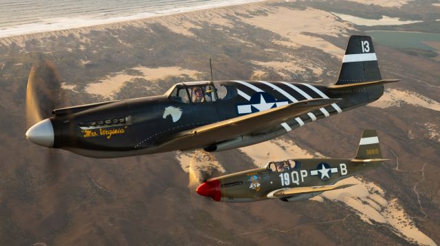 North American P-51 Mustang (N4235Y) - Photographer: Carson Zabel.br /Thank you to Scott Slocum for setting up the photo mission opportunity, the pilots, and the owners. 