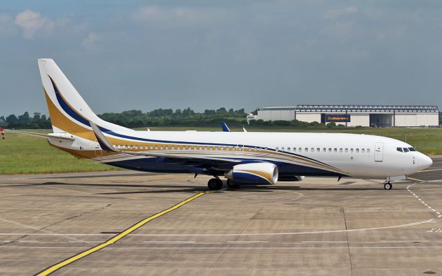 Boeing 737-800 (N737GG) - mid east jet b737-8 bbj2 n737gg arriving in shannon 7/6/16.