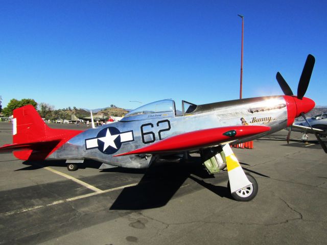 North American P-51 Mustang (N151BP) - On the ramp