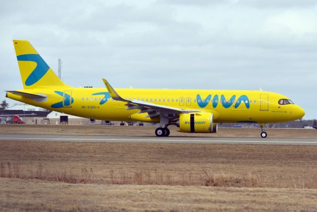 Airbus A320neo (HK-5365) - Fresh from the Airbus plant 
