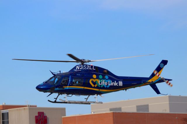 N352LL — - N352LL seen here Taking off from the Marshfield Clinic Health System Helipad in Marshfield, WI. 