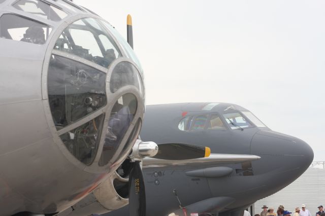 Boeing B-52 Stratofortress — - B-29 Fifi & B-52 at EAA Oshkosh 2015