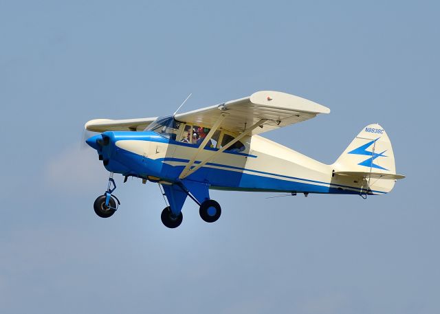 Piper L-21 Super Cub (N8838C) - Departing Runway 26