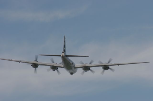 Boeing B-29 Superfortress — - B-29 FIFI gives a low Fly-By on Runway 3 Appleton, WI