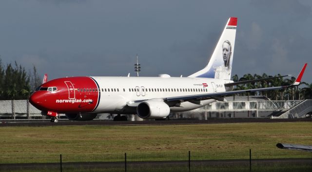 Boeing 737-800 (EI-FJV) - Tail # EI-FJV operating IBK 4900 departing PTP to JFK on november 18th 2017.br /Gustav Vigeland livery. 