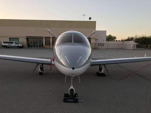 Cirrus Vision SF50 (N707SN) - Seeing the Cirrus Vision Jet more often here at KVGT.  Parked here in transient in front of the temporary terminal. 