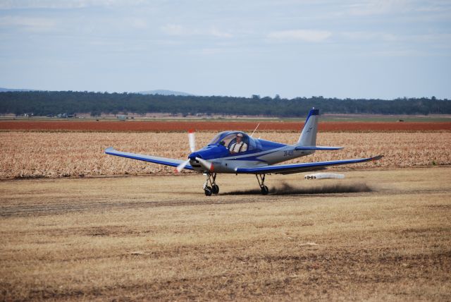 24311 — - Sabre ISR touches down at a very dry clifton, Qld, Australia