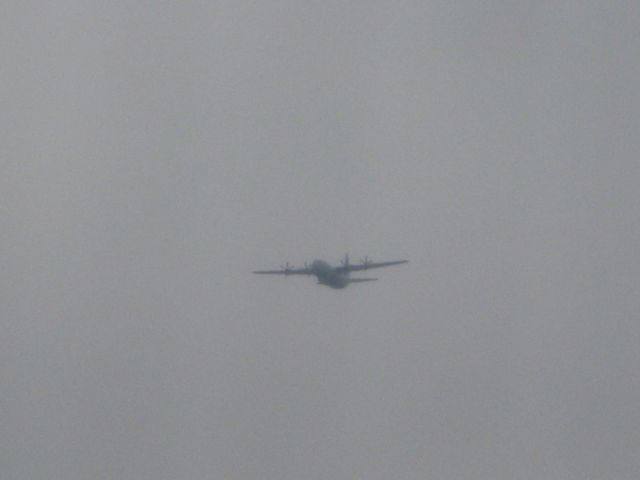 Lockheed C-130 Hercules — - really cool C-130 from my room! It was 300 feet off the ground