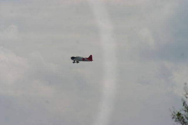 N67208 — - VAL replica based on BT-13 airframe takes off from Easterwood Field College Station TX