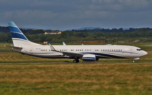 VP-CEC — - vp-cec bbj b737-8 dep shannon 18/8/14.