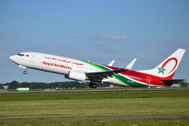 Boeing 737-800 (CN-RGI) - Royal Air Maroc Boeing 737-86N departing AMS on Polderbaan runway 17.38 hrs (GMT) 09May25