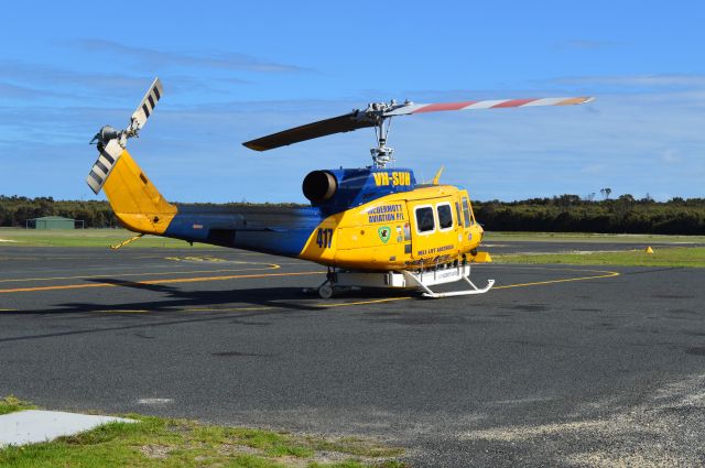 Bell BigLifter (VH-SUH) - Bell 214 about to depart Flinders for YMCO, March 2016