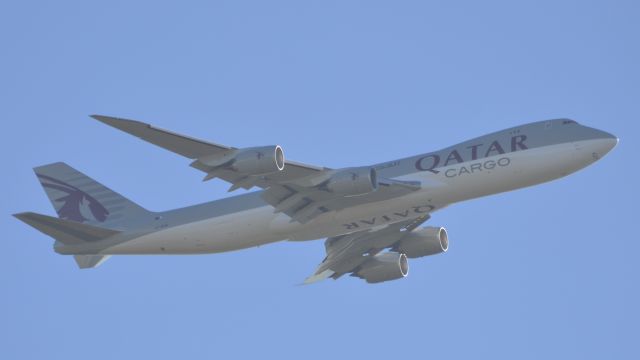 BOEING 747-8 (A7-BGB) - 1st visit to Luxembourg.