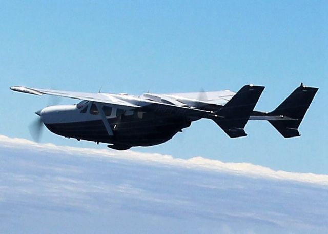 Cessna Super Skymaster (N337R) - Our Skymaster Riley Rocket, somewhere over the Bahamas