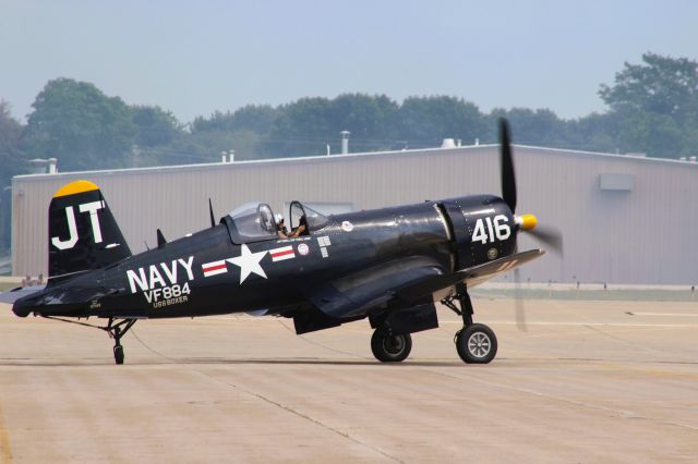 VOUGHT-SIKORSKY V-166 Corsair (N713JT) - Pratt & Whitney R-2800 Double Wasp Engine Run-Up before Navy Demo at AirVenture.